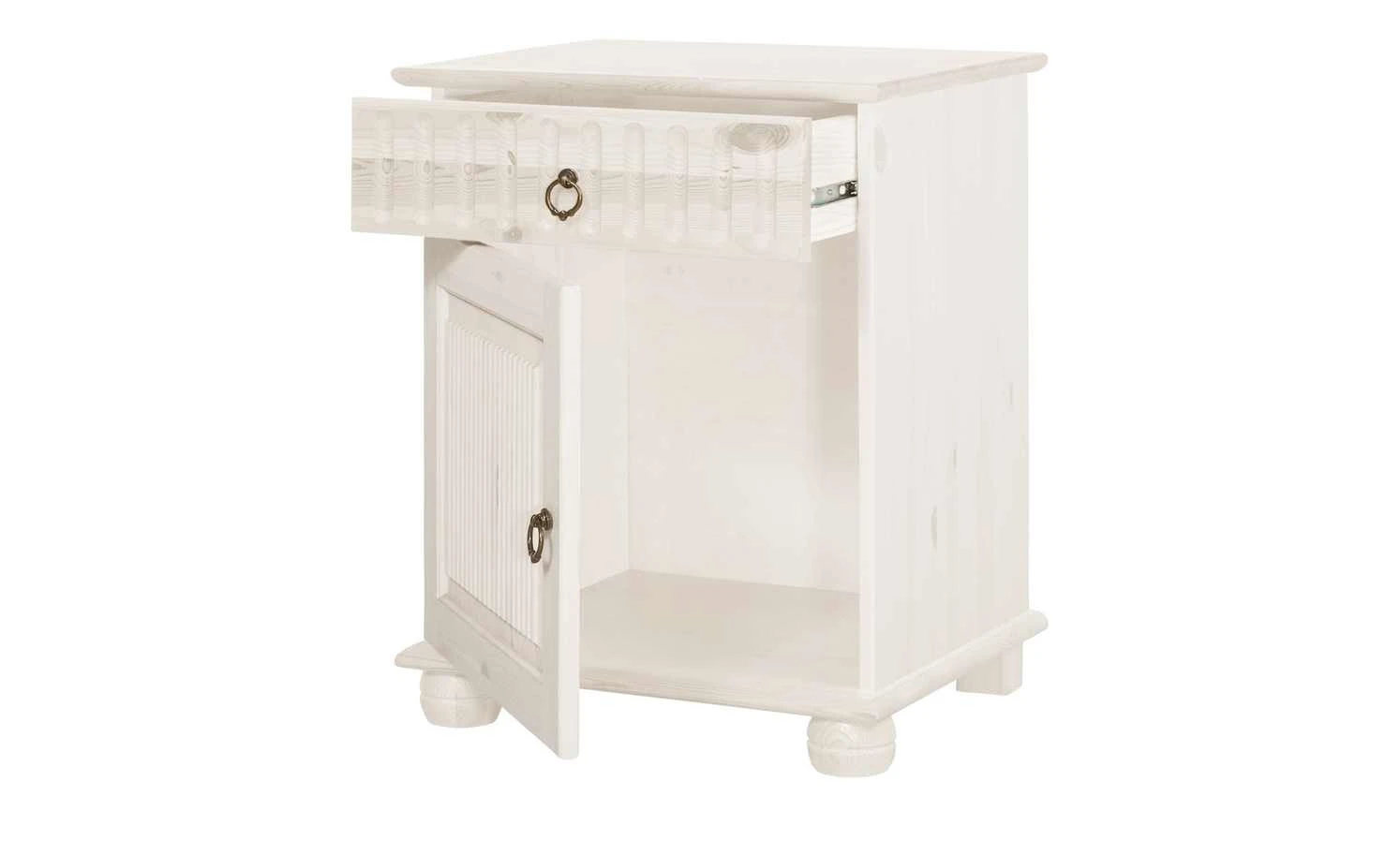 Nachtkommode Bornholm | Kiefer Weiß 5 Nachtkommode Bornholm | Kiefer Weiß – Bild 3