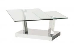 Couchtisch Glas Metall drehbar Budelli | Klarglas -Tischety Verkaufe 10326287 2 201811271457