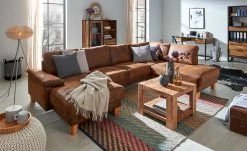 Couchtisch Akazienholz massiv Tinetto