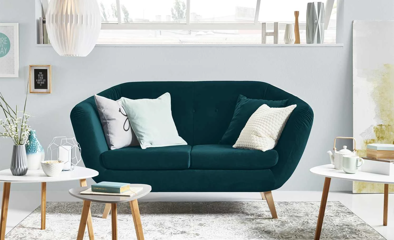 Beistelltisch Bamboo | Grau 3 Beistelltisch Bamboo | Grau – Bild 2