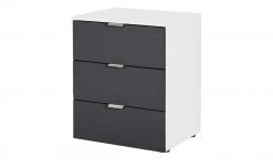 meinSchrank Nachtkommode One 710 | Polarweiß Graphitgrau