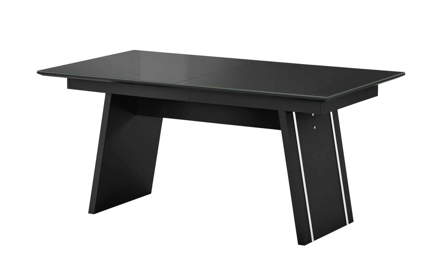 LEONARDO Esstisch ausziehbar Cube | Schwarz 4 LEONARDO Esstisch ausziehbar Cube | Schwarz – Bild 2