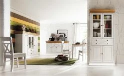 Esstisch Bornholm | Kiefer Weiß / Kiefer antikfarben 180|cm