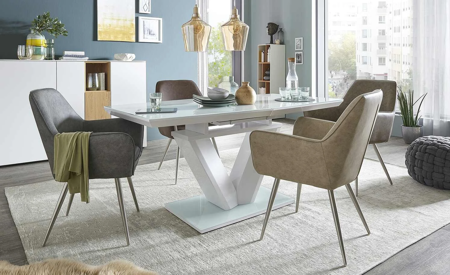 uno Säulentisch ausziehbar Balian 3 uno Säulentisch ausziehbar Balian