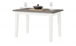 maison bleue Esstisch massiv Florian | Weiß / Grau ca. 120x78 cm -Tischety Verkaufe 11309778 5 202108130002