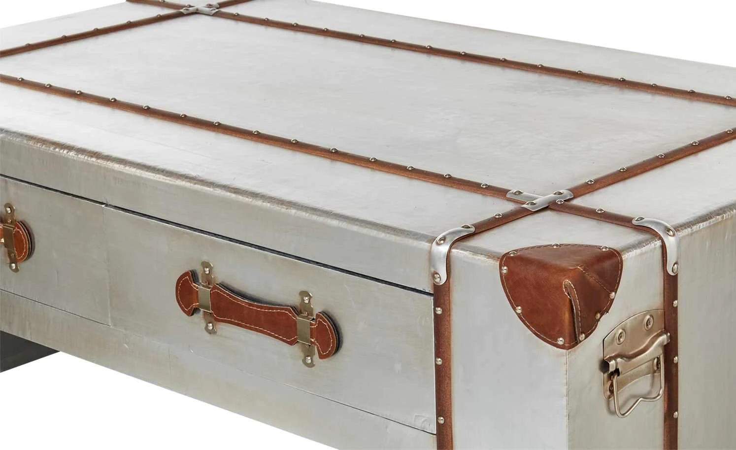 Couchtisch Aluminium Kunstleder Rimini 8 Couchtisch Aluminium Kunstleder Rimini – Bild 6