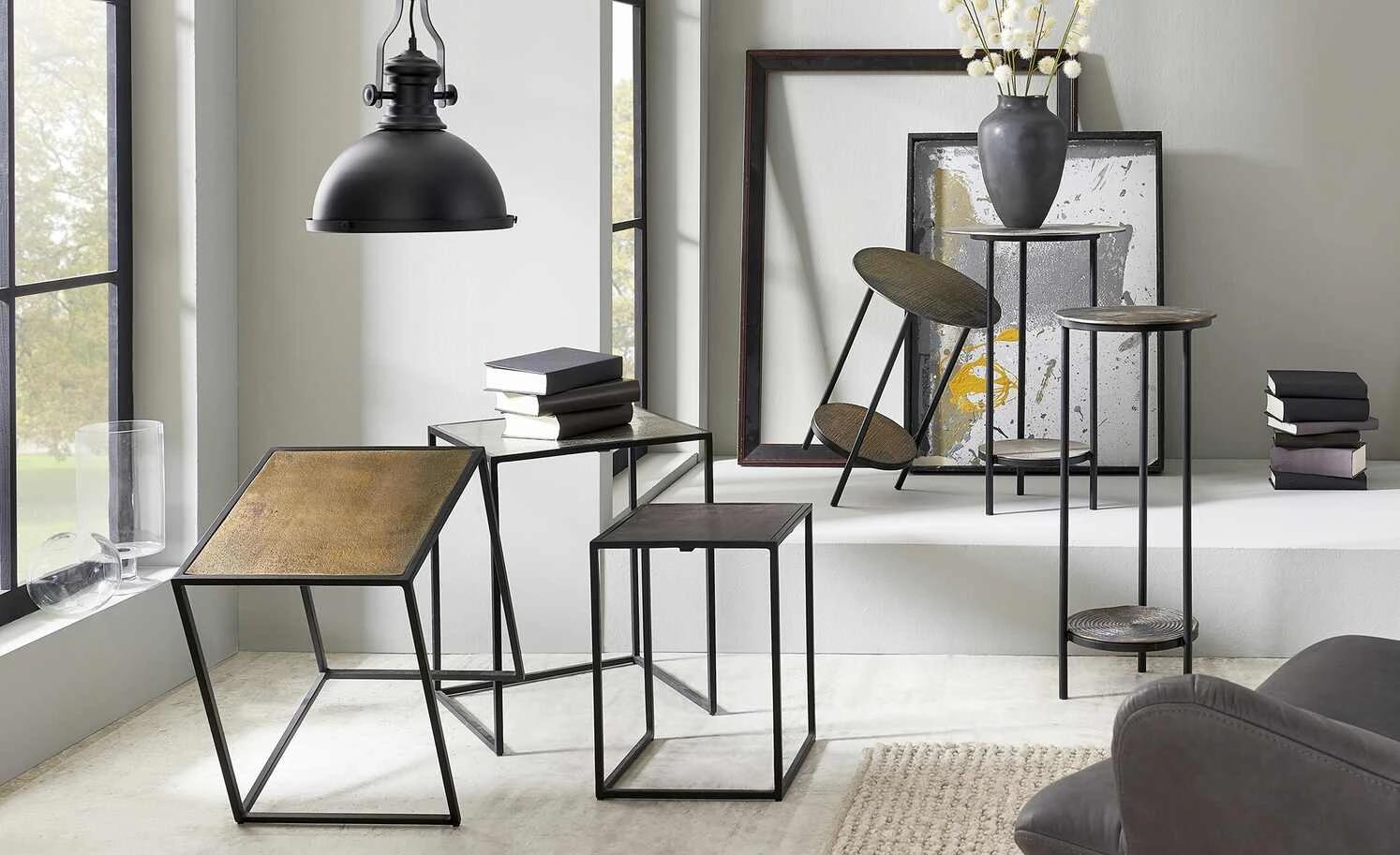 Beistelltisch Cake | bronzefarben 3 Beistelltisch Cake | bronzefarben