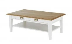 maison bleue Couchtisch Lina | Weiß / Wildeiche