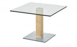 Wohnwert Beistelltisch Quatro | Wildeiche / transparent