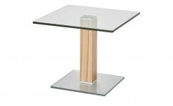 Wohnwert Beistelltisch Quatro | Kernbuche / transparent