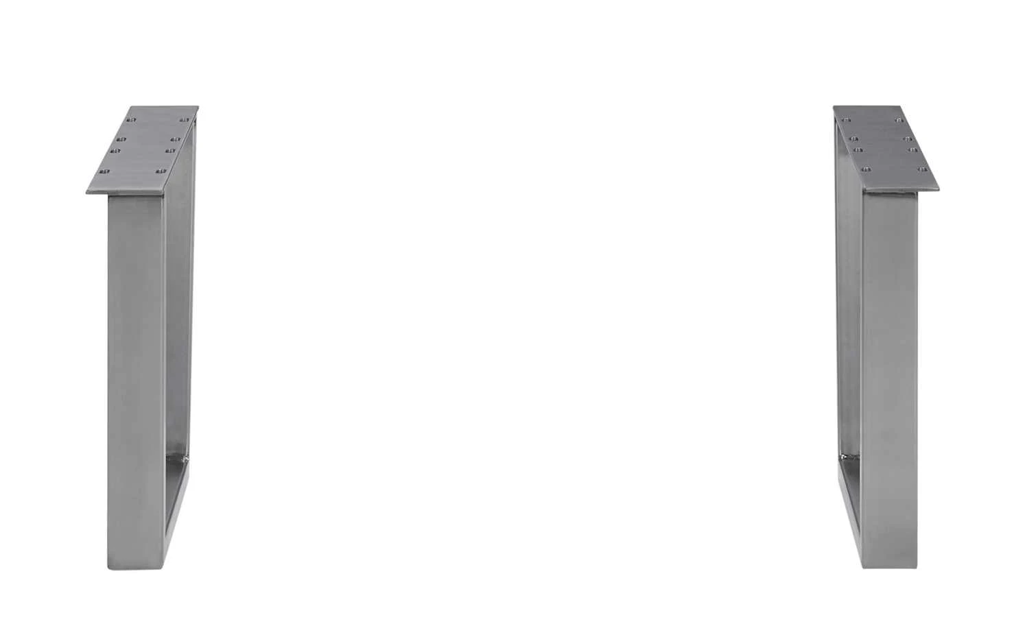 Couchtischgestell Comida | Edelstahl-Optik Gestell U-förmig 5 Couchtischgestell Comida | Edelstahl-Optik Gestell U-förmig – Bild 3