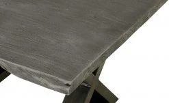 Woodford Couchtisch Alabria | Akazie Grau 75 x 75 cm Antikgrau Gestell in X-Form -Tischety Verkaufe 11327322 13 202205311237