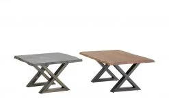 Woodford Couchtisch Alabria | Akazie Grau 75 x 75 cm Antikgrau Gestell in X-Form -Tischety Verkaufe 11327322 7 202205311237