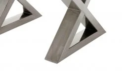 Woodford Couchtisch Alabria | Akazie Grau 75 x 75 cm edelstahlfarbig Gestell in X-Form -Tischety Verkaufe 11327430 1 202101192238