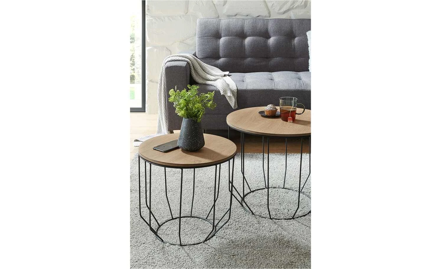 Zweisatztisch Lani | Eiche 3 Zweisatztisch Lani | Eiche