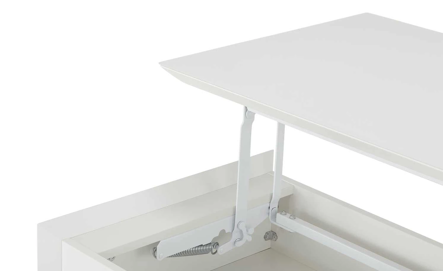 Couchtisch mit Funktion Capri | Weiß 7 Couchtisch mit Funktion Capri | Weiß – Bild 5