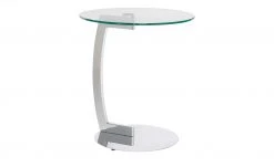 Beistelltisch Metall Glas Asja