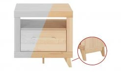 smart Nachtkommode Oslo | Kernbuche (Nachbildung) / Kernbuche