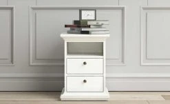 Nachttisch Chester | Weiß