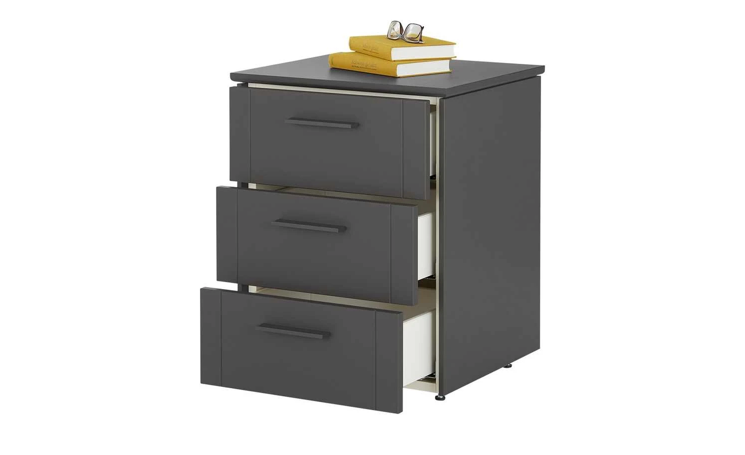 maison bleue Nachtkommode Malta | Schiefergrau 5 maison bleue Nachtkommode Malta | Schiefergrau – Bild 3