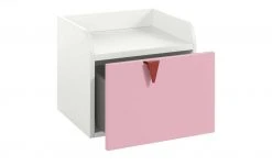 now! by hülsta minimo Nachtkommode Minimo | Weiß / Rosa -Tischety Verkaufe 12110449 4 201908202243