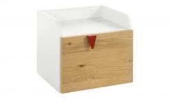 now! by hülsta minimo Nachtkommode Minimo | Weiß / Eiche Natur (Nachbildung) -Tischety Verkaufe 12110451 3 201901221137