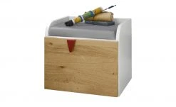 now! by hülsta minimo Nachtkommode Minimo | Weiß / Eiche Natur (Nachbildung) -Tischety Verkaufe 12110451 4 201901221137