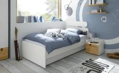 now! by hülsta minimo Nachtkommode Minimo | Weiß / Eiche Natur (Nachbildung)