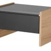 Nachtkommode Holly | Mittelgrau / Hickory (Nachbildung) / Anthrazit Nein 34|cm -Tischety Verkaufe 12114025 5 202002122240