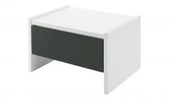 Nachtkommode Holly | Weiß / Anthrazit Nein 34|cm