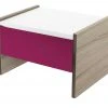 Nachtkommode Holly | Weiß / Treibholz (Nachbildung) / Fuchsia Nein 34|cm -Tischety Verkaufe 12114540 2 202002142232