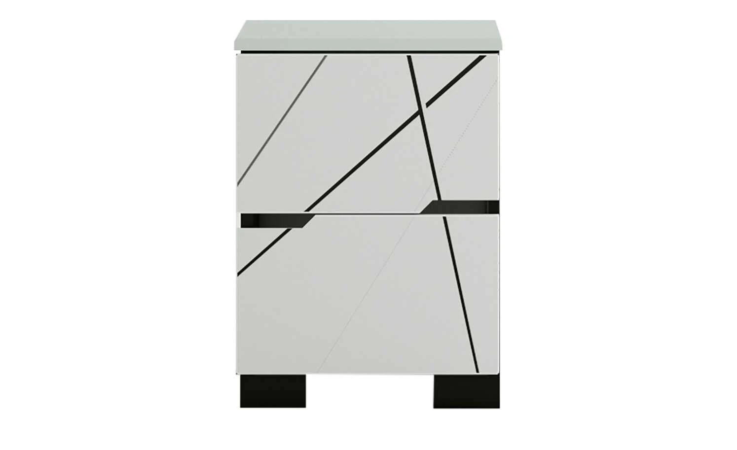 Nachtkommode X Dark | Hellgrau / Anthrazit 4 Nachtkommode X Dark | Hellgrau / Anthrazit – Bild 2