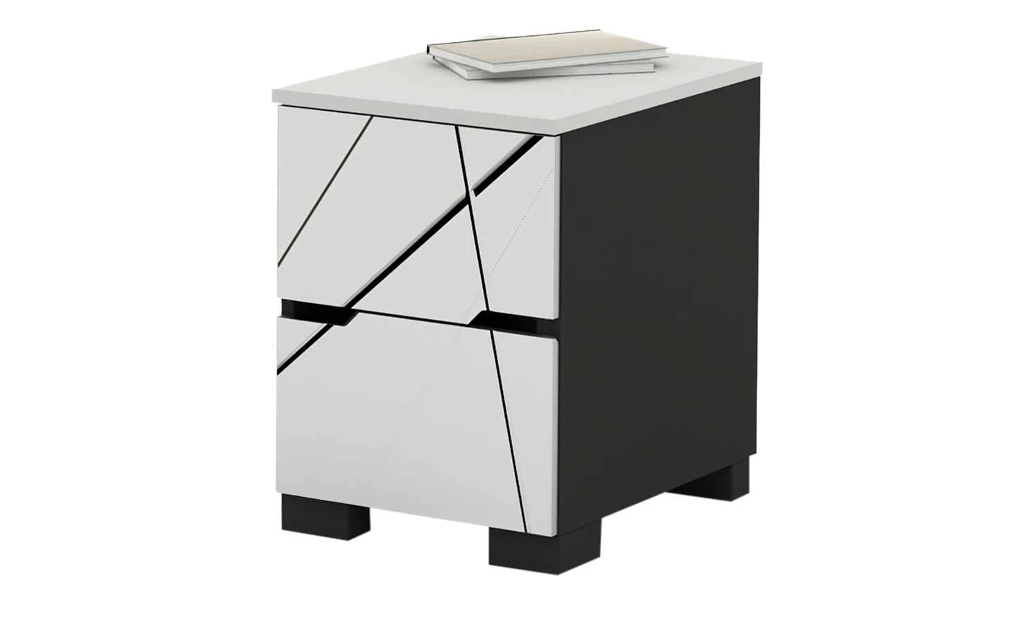 Nachtkommode X Dark | Hellgrau / Anthrazit 3 Nachtkommode X Dark | Hellgrau / Anthrazit