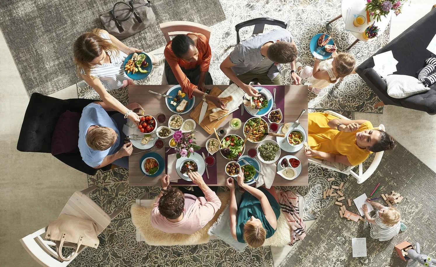 Esstisch Bornholm | Kiefer Weiß / Kiefer lavafarben 120|cm 3 Esstisch Bornholm | Kiefer Weiß / Kiefer lavafarben 120|cm