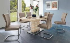 Säulentisch ausziehbar Dekora | 120|cm