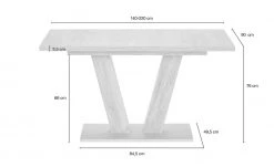 Esstisch ausziehbar 1063 | Struktureiche Terra (Nachbildung) 140|cm -Tischety Verkaufe 12305677 7 201906272232