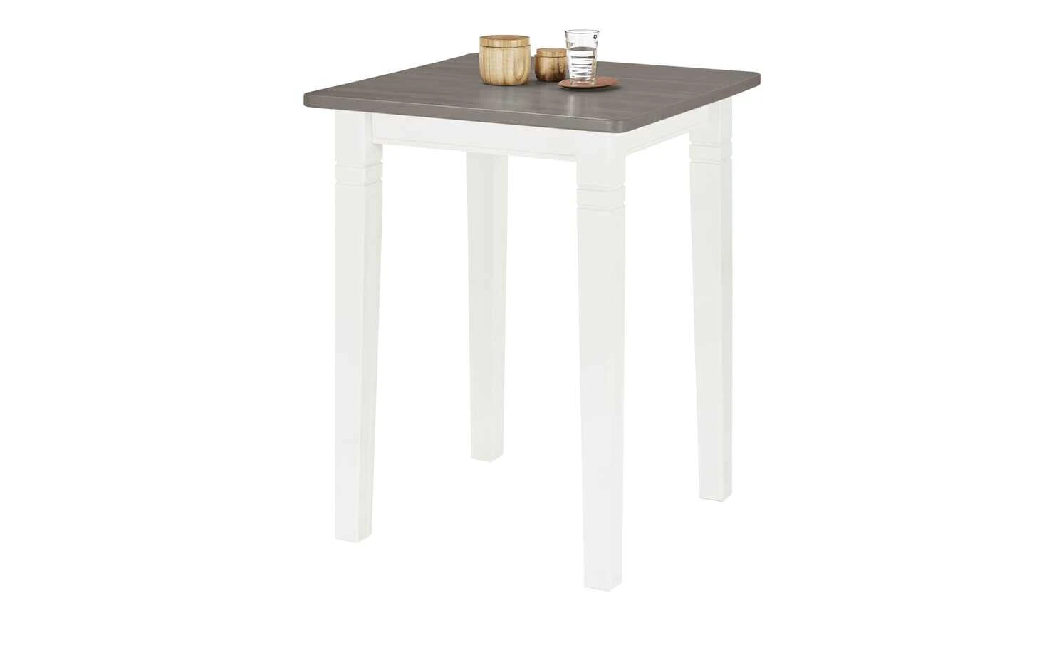 maison bleue Bartisch massiv Florian | Weiß / Grau 78|cm 6 maison bleue Bartisch massiv Florian | Weiß / Grau 78|cm – Bild 4