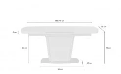 Esstisch ausziehbar Damian | 180 x 95 cm -Tischety Verkaufe 12307430 6 201906272232