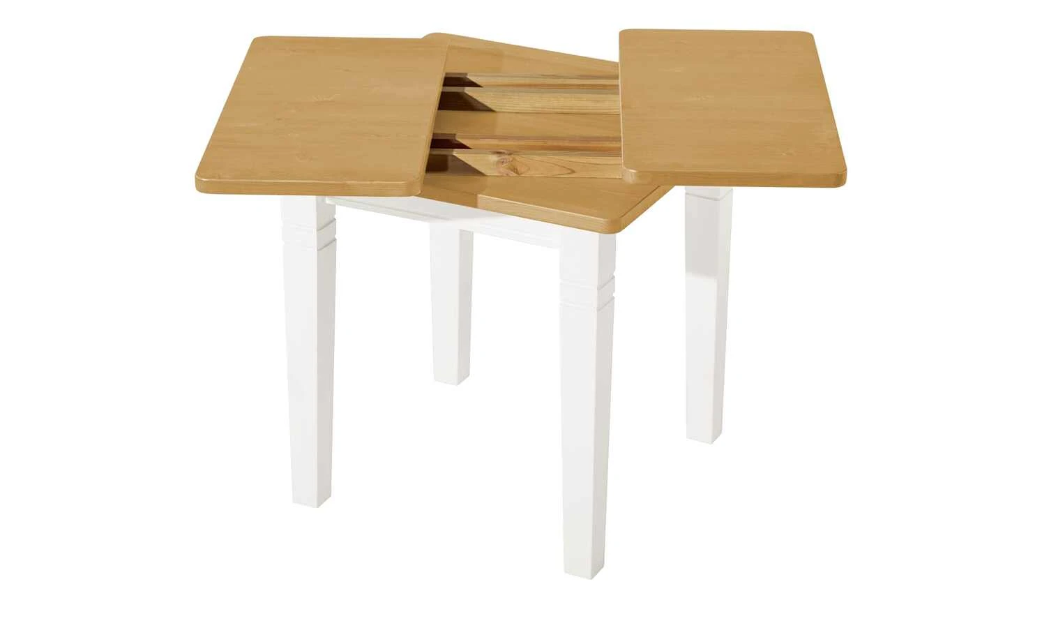 maison bleue Esstisch massiv Florian | Weiß / laugenfarben ca. 78x78 cm 8 maison bleue Esstisch massiv Florian | Weiß / laugenfarben ca. 78x78 cm – Bild 6