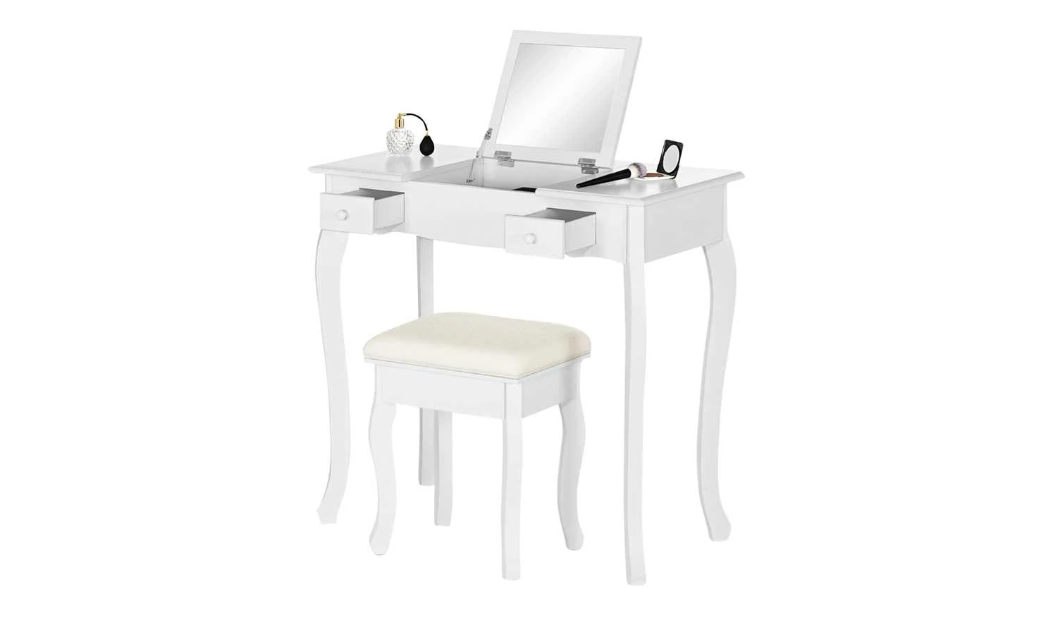 Schminktisch mit Hocker Barletta 17 Schminktisch mit Hocker Barletta – Bild 15