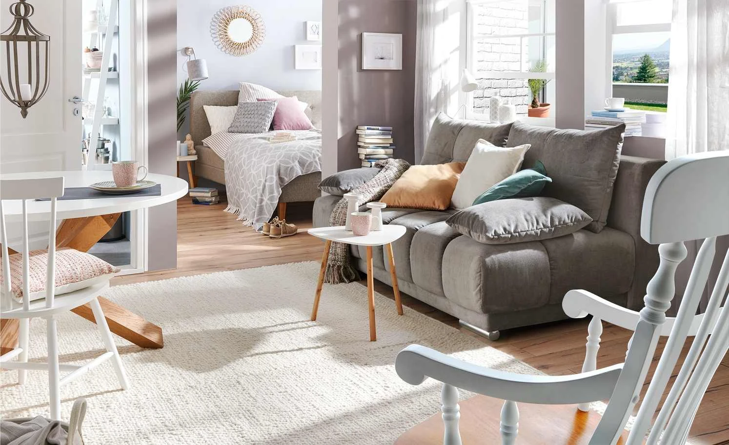 Beistelltisch Bamboo | Weiß 5 Beistelltisch Bamboo | Weiß – Bild 3