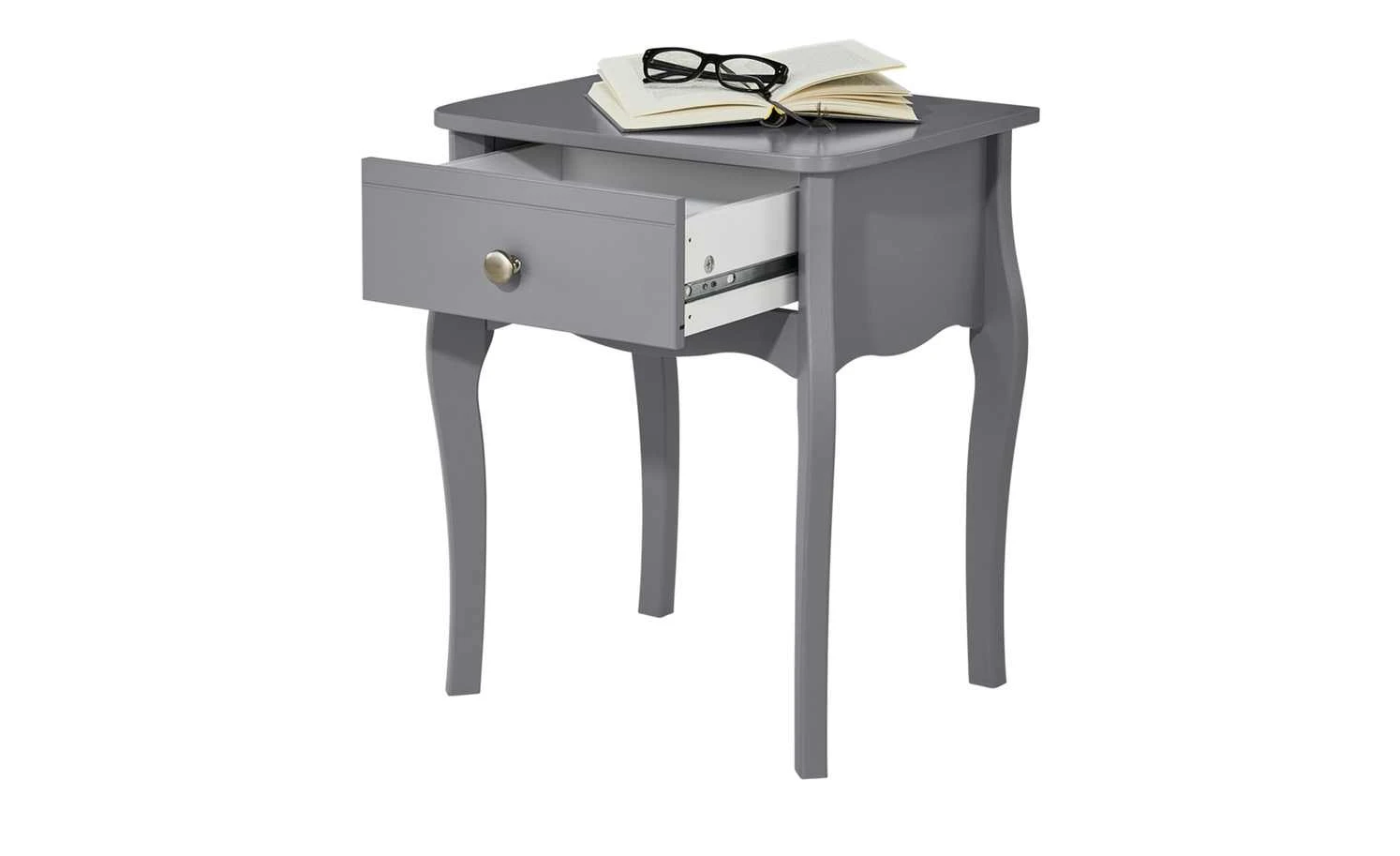 Nachtkommode Barbona | Grau 5 Nachtkommode Barbona | Grau – Bild 3