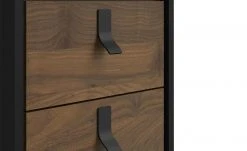 Nachtkommode Rye | Walnuss (Nachbildung) / Schwarz -Tischety Verkaufe 13100449 11 202110281301