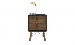 Nachtkommode Rye | Walnuss (Nachbildung) / Schwarz -Tischety Verkaufe 13100449 7 202110281301