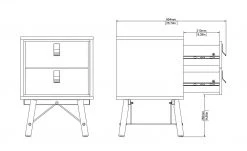 Nachtkommode Rye | Weiß -Tischety Verkaufe 13100450 4 202110281301