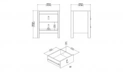 Nachtkommode Madron | Schwarz -Tischety Verkaufe 13100458 17 202111192234