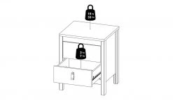 Nachtkommode Madron | Schwarz -Tischety Verkaufe 13100458 19 202111192234