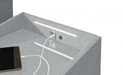 meinBett Nachtkonsole mit LED-Beleuchtung und USB-Ladeanschlüssen Moon -Tischety Verkaufe 13126072 2 202101061029