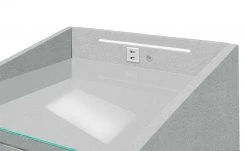 meinBett Nachtkonsole mit LED-Beleuchtung und USB-Ladeanschlüssen Moon -Tischety Verkaufe 13126072 4 202101061029