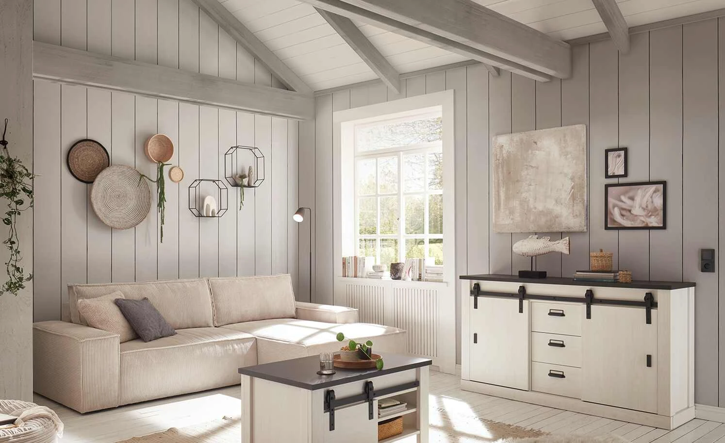 Couchtisch Sintra | Pinie Weiß (Nachbildung) 4 Couchtisch Sintra | Pinie Weiß (Nachbildung) – Bild 2